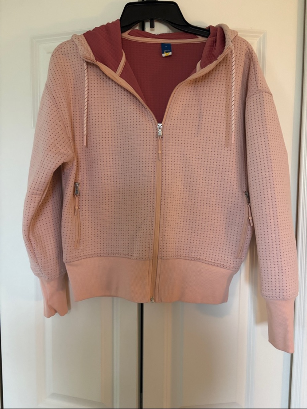 Women's Pink Hooded Utility Jacket